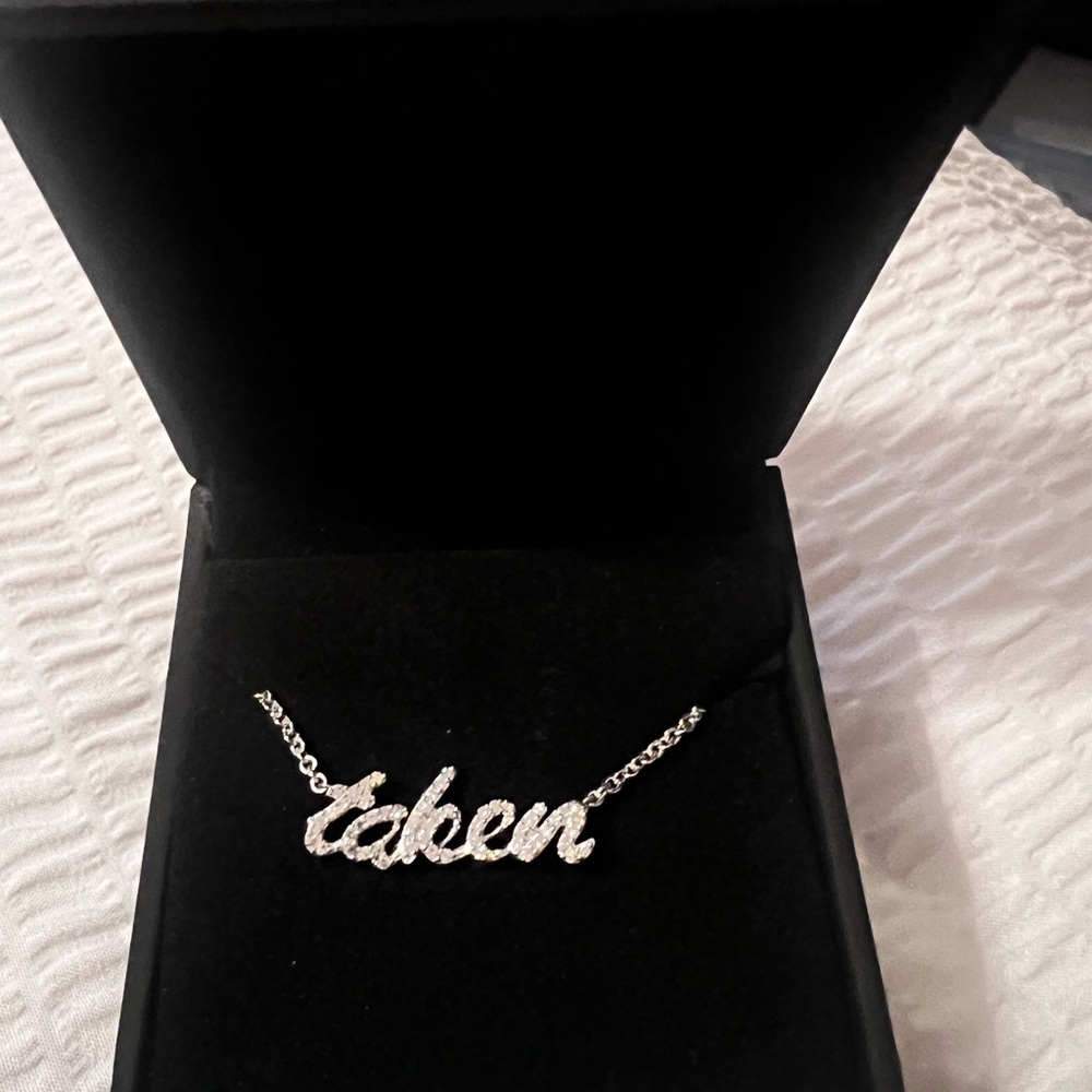 Zales Silver Taken  Necklace